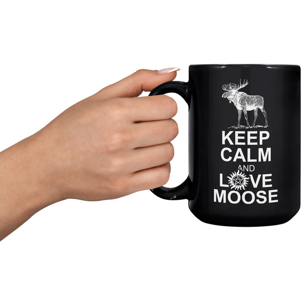 Keep Calm And Love Moose Mug