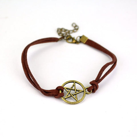 Supernatural Bronze Pentagram Bracelet (Free Shipping) - Bracelet - Supernatural-Sickness - 1