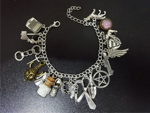 Supernatural Charms Stainless Steel Bracelet - Bracelet - Supernatural-Sickness