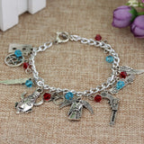 Supernatural Silvertone Metal Charm Bracelet - Bracelet - Supernatural-Sickness - 1