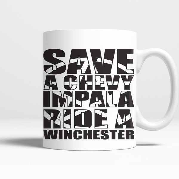 Save A Chevy Impala - Mug - Drinkwear - Supernatural-Sickness - 3