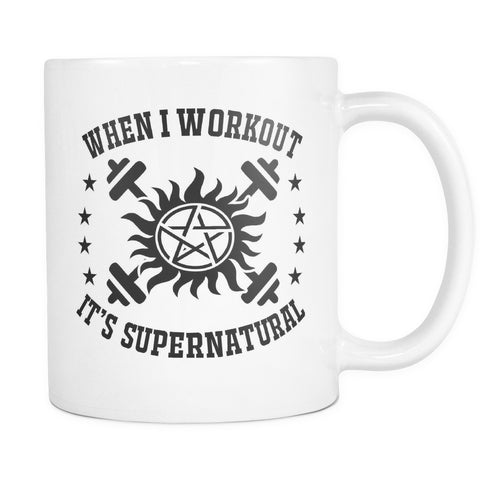 When I Workout - Mug - Drinkwear - Supernatural-Sickness - 1