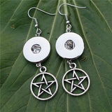 Supernatural Silver Pentagram Earrings (Free Shipping) - Earrings - Supernatural-Sickness - 2