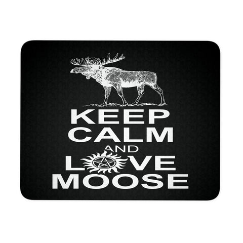 Keep Calm And Love Moose Mousepad - Mousepads - Supernatural-Sickness - 1