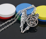 Angel Wings Pentagram Pendant Necklace (Free Shipping) - Necklace - Supernatural-Sickness - 4