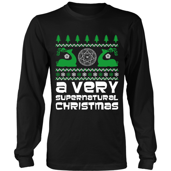 BGA Supernatural UGLY Christmas Sweater - T-shirt - Supernatural-Sickness - 1