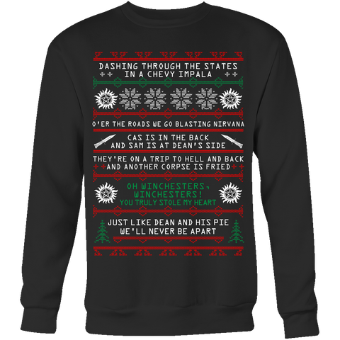 Supernatural UGLY Christmas Sweater - T-shirt - Supernatural-Sickness - 1