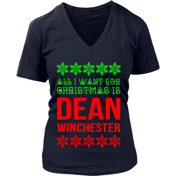 All I Want For Christmas Is Dean Winchester - Tank Top - T-shirt - Supernatural-Sickness - 4