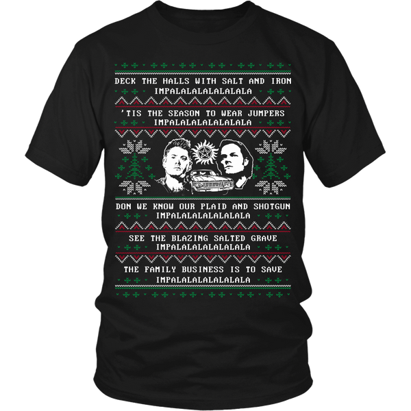 Supernatural Ugly Christmas Sweater - T-shirt - Supernatural-Sickness - 7