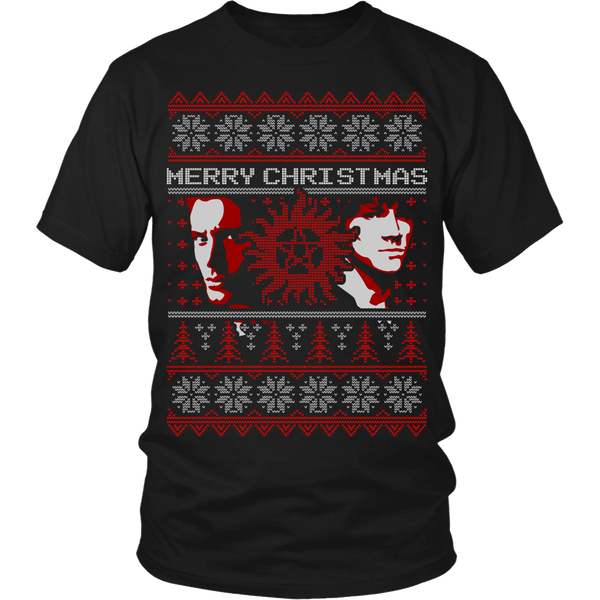 Supernatural UGLY Christmas Sweater - T-shirt - Supernatural-Sickness - 7