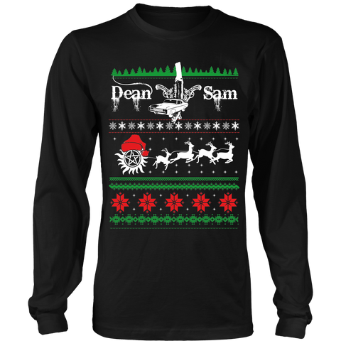 Supernatural UGLY Christmas Sweater - T-shirt - Supernatural-Sickness - 1