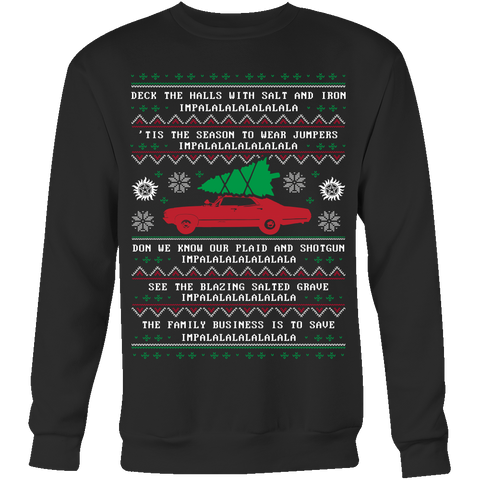 Supernatural Ugly Christmas Sweater - T-shirt - Supernatural-Sickness - 1
