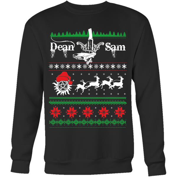 Supernatural UGLY Christmas Sweater - T-shirt - Supernatural-Sickness - 4