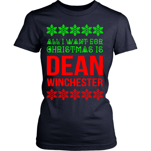 All I Want For Christmas Is Dean Winchester - Tank Top - T-shirt - Supernatural-Sickness - 11