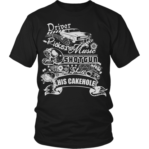 Driver Picks The Music - T-shirt - Supernatural-Sickness - 1
