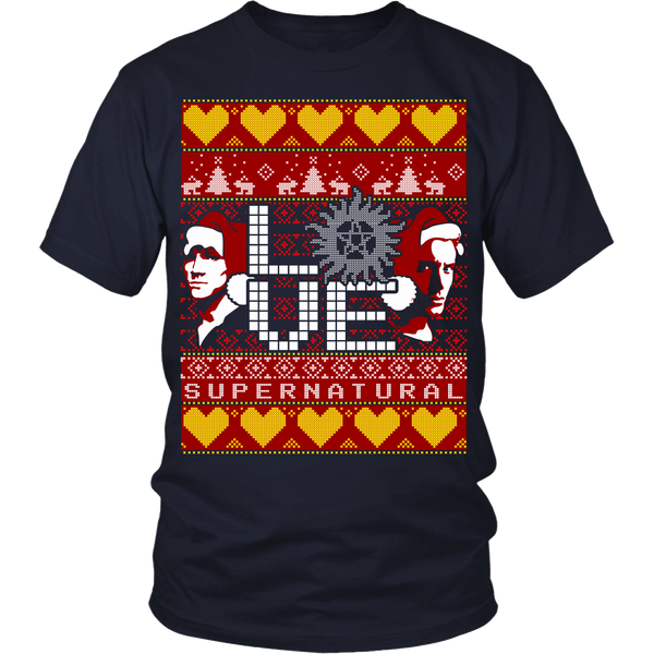 Supernatural UGLY Christmas Sweater - T-shirt - Supernatural-Sickness - 7