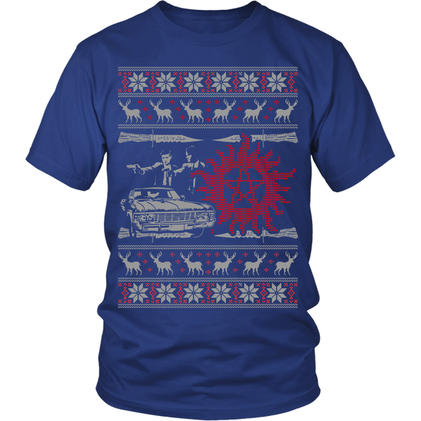 Supernatural UGLY Christmas Sweater - T-shirt - Supernatural-Sickness - 8