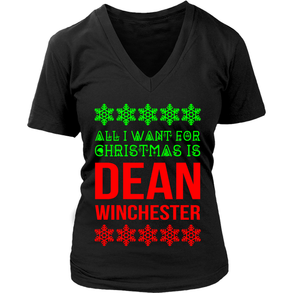 All I Want For Christmas Is Dean Winchester - Tank Top - T-shirt - Supernatural-Sickness - 3