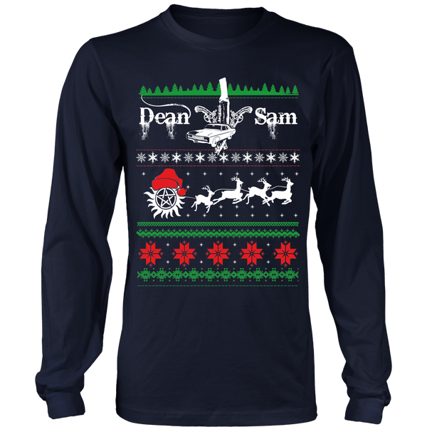 Supernatural UGLY Christmas Sweater - T-shirt - Supernatural-Sickness - 2