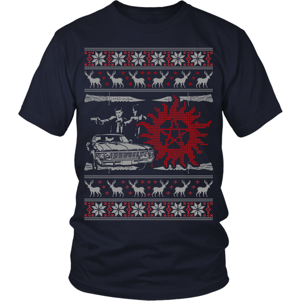 Supernatural UGLY Christmas Sweater - T-shirt - Supernatural-Sickness - 9