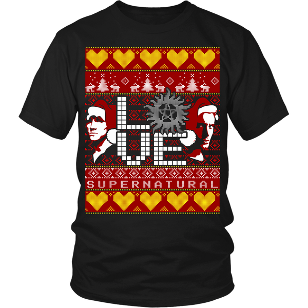 Supernatural UGLY Christmas Sweater - T-shirt - Supernatural-Sickness - 8