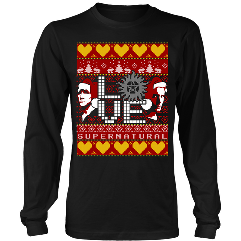 Supernatural UGLY Christmas Sweater - T-shirt - Supernatural-Sickness - 1
