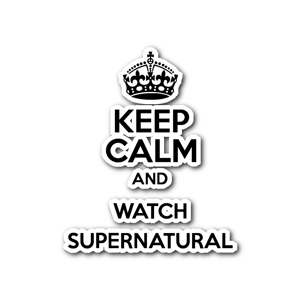 Keep Calm and watch Supernatural - Sticker – Supernatural-Sickness