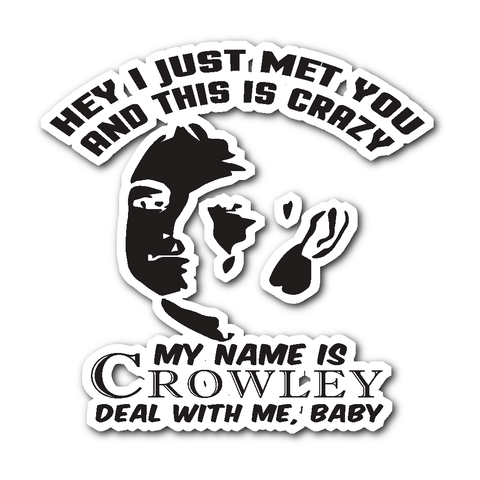 My Name Is Crowley - Sticker - Stickers - Supernatural-Sickness
