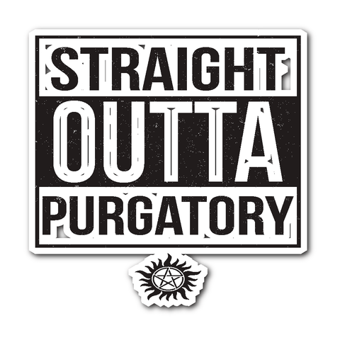 Straight Outta Purgatory - Sticker - Stickers - Supernatural-Sickness