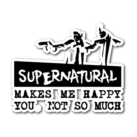 Supernatural makes me Happy - Sticker - Stickers - Supernatural-Sickness