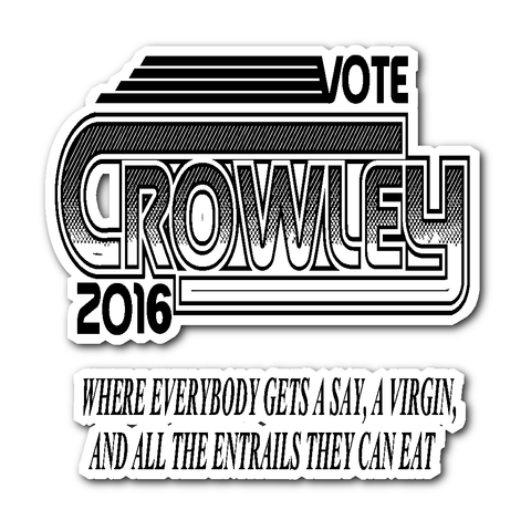 Vote Crowley - Sticker - Stickers - Supernatural-Sickness