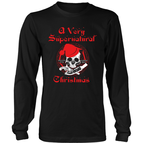 A Very Supernatural Christmas Sweater - T-shirt - Supernatural-Sickness - 1