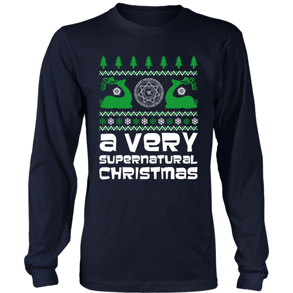 A Very Supernatural Christmas Sweater - T-shirt - Supernatural-Sickness - 2