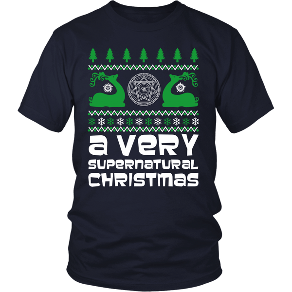 A Very Supernatural Christmas Sweater - T-shirt - Supernatural-Sickness - 4