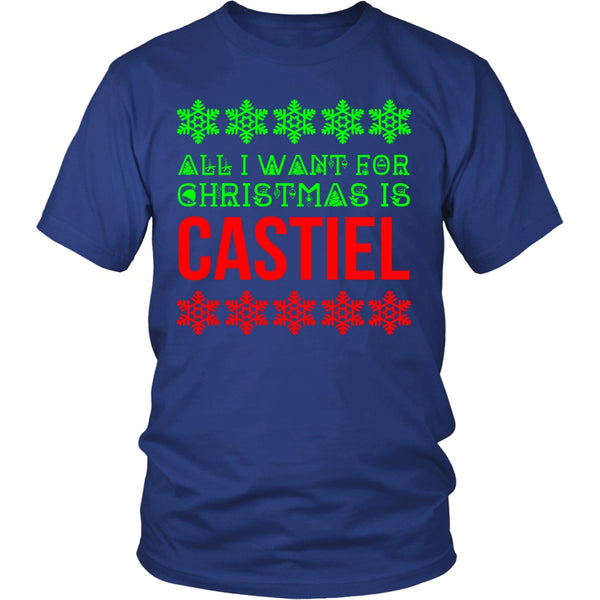All I Want For Christmas Is Castiel - T-shirt - Supernatural-Sickness - 3