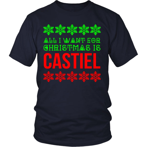 All I Want For Christmas Is Castiel - T-shirt - Supernatural-Sickness - 4