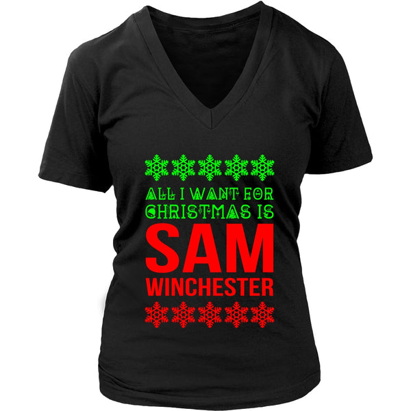 T-shirt - All I Want For Christmas Is Sam Winchester