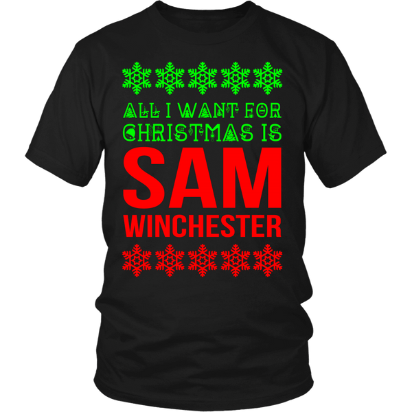 All I Want For Christmas Is Sam Winchester - T-shirt - Supernatural-Sickness - 6
