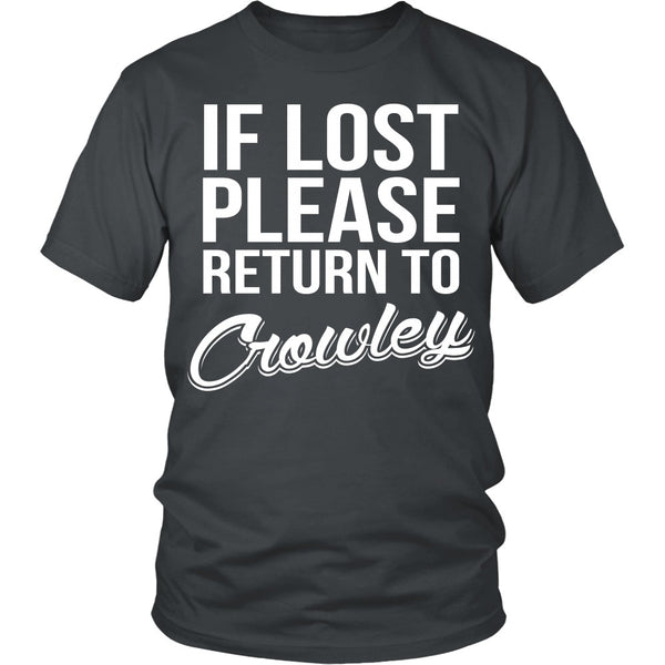 IF LOST Return to Crowley - T-shirt - Supernatural-Sickness - 3