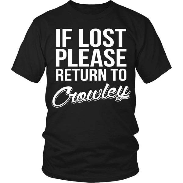 IF LOST Return to Crowley - T-shirt - Supernatural-Sickness - 4