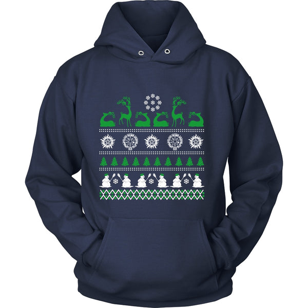 Supernatural Ugly Christmas Sweater - T-shirt - Supernatural-Sickness - 12