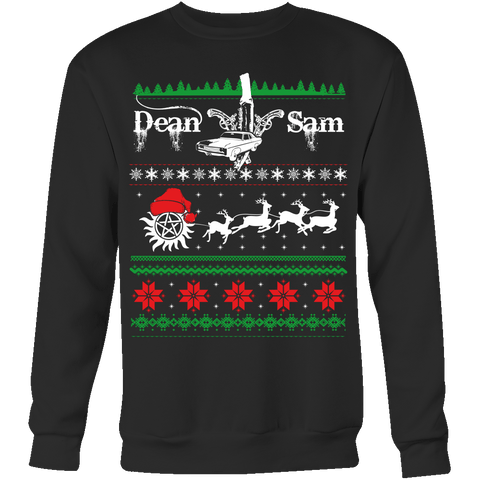Supernatural UGLY Christmas Sweater - T-shirt - Supernatural-Sickness - 1