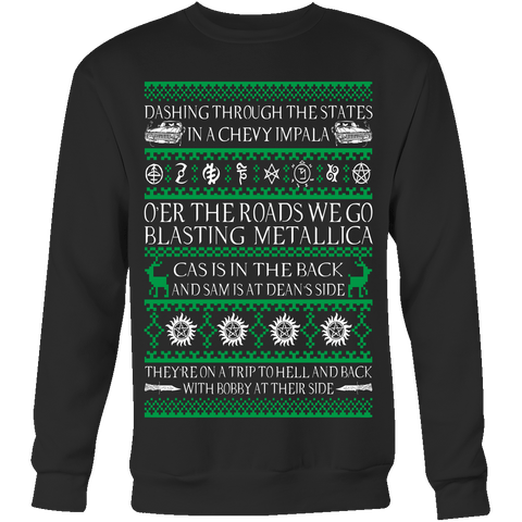 Supernatural UGLY Christmas Sweater - T-shirt - Supernatural-Sickness - 1