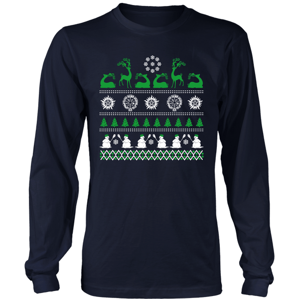 Supernatural Ugly Christmas Sweater - T-shirt - Supernatural-Sickness - 2