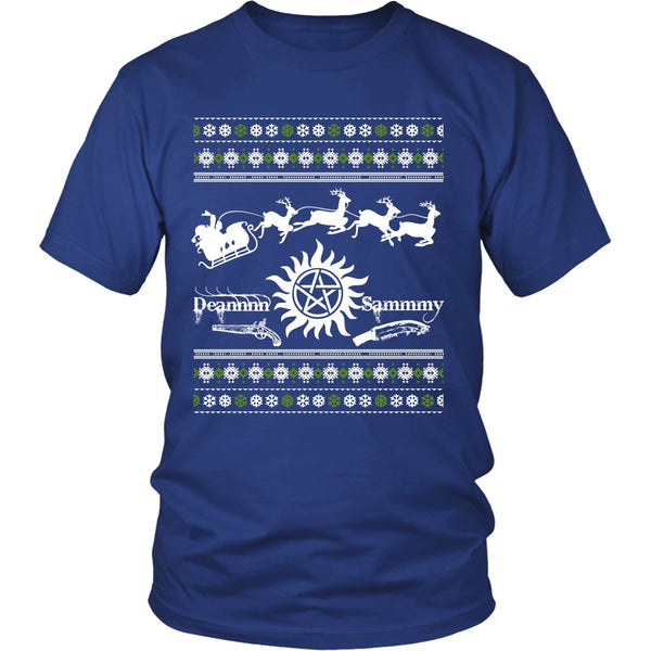 Supernatural UGLY Christmas Sweater - T-shirt - Supernatural-Sickness - 3