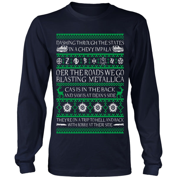 Supernatural UGLY Christmas Sweater - T-shirt - Supernatural-Sickness - 3