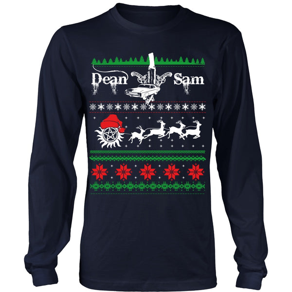 Supernatural UGLY Christmas Sweater - T-shirt - Supernatural-Sickness - 3