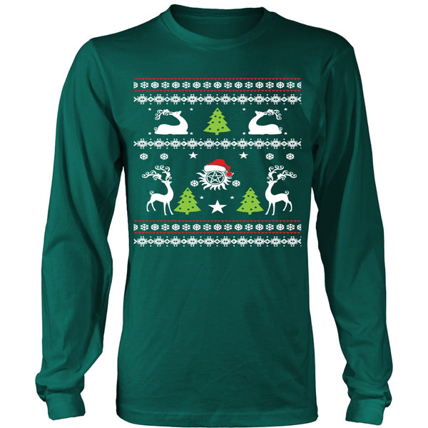 Supernatural UGLY Christmas Sweater - T-shirt - Supernatural-Sickness - 3