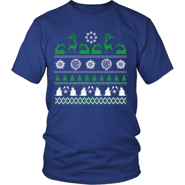 Supernatural Ugly Christmas Sweater - T-shirt - Supernatural-Sickness - 3