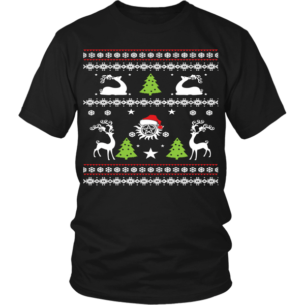Supernatural UGLY Christmas Sweater - T-shirt - Supernatural-Sickness - 4